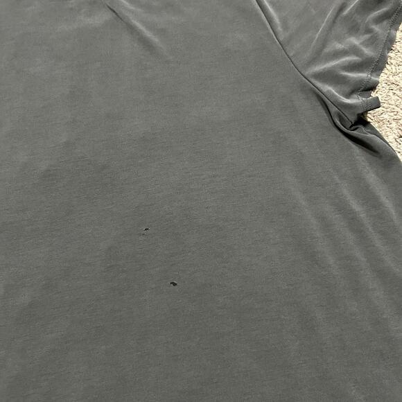 Vintage Thrashed Shirt Faded Black Pocket Tee y2k Womens XL Modal Polyester - Picture 7 of 8